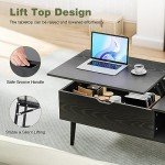 OLIXIS Lift Top Coffee Table with Hidden Storage