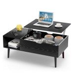 Modern Lift Top Coffee Table with Hidden Storage