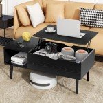 Modern Lift Top Coffee Table with Hidden Storage