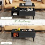 Modern Lift Top Coffee Table with Hidden Storage