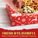 Holiday Mixed Nuts Gift Basket for Mancave Snacks