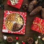 Holiday Mixed Nuts Gift Basket for Mancave Snacks
