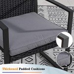 Modern Wicker Bistro Set for Outdoor Spaces