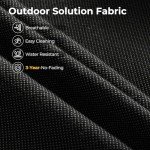 HOOOWOOO Outdoor Fire Pit Sectional Sofa Set