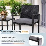 Modern Wicker Bistro Set for Outdoor Spaces