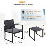 Modern Wicker Bistro Set for Outdoor Spaces