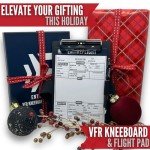 Pilot Kneeboard VFR Black with Notepad & Strap