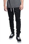 Men's Black Drawstring Track Pants - 3X Large