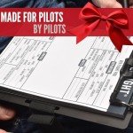Pilot Kneeboard VFR Black with Notepad & Strap