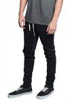 Men's Black Drawstring Track Pants - 3X Large