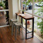 Stylish Stackable Metal Bar Stools Set of 4