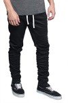 Men's Black Drawstring Track Pants - 3X Large
