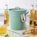 Rae Dunn 4 Qt Stainless Steel Ice Bucket
