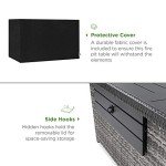 52" Outdoor Propane Wicker Fire Pit Table