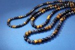 Men's Healing Crystal Beaded Necklace – Triple Protection