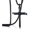 Stainless Steel Cross Pendant Necklace with Chain