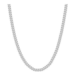 Men's 20-inch Silver Cuban Link Neck Chain