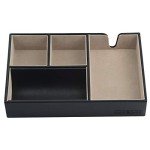 Leather Valet Tray Organizer for Keys and Wallet