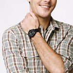 Fossil Men's Black Machine Quartz Steel Watch