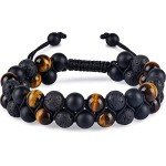 Tiger Eye & Onyx Healing Protection Bracelet