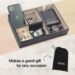 Leather Valet Tray Organizer for Keys and Wallet