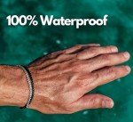 Silver and Black Stainless Steel Men's Bracelet