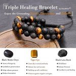 Tiger Eye & Onyx Healing Protection Bracelet