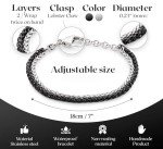 Silver and Black Stainless Steel Men's Bracelet