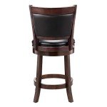 Set of 2 Cappuccino Swivel Barstools 24