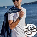 27-Piece Braided Leather & Bead Bracelet Set