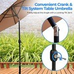 10ft Patio Umbrella with Tilt for Mancave