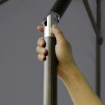 7.5 Ft Grey Patio Umbrella with Tilt & Crank