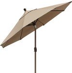 9Ft Heather Beige Patio Umbrella with Ventilation