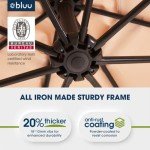 Bluu 10ft Cantilever Patio Umbrella - Beige