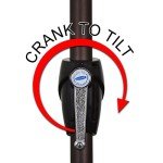 9' Round Sunbrella Patio Umbrella with Crank Lift