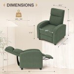 Furniwell Adjustable Massage Recliner Chair for Mancave