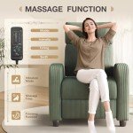 Furniwell Adjustable Massage Recliner Chair for Mancave