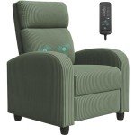 Furniwell Adjustable Massage Recliner Chair for Mancave