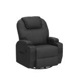 Mancave Rocking Recliner with Massage & Cup Holders