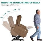 Comfortable Power Lift Recliner with Massage & Heat