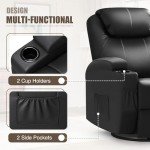 Mancave Rocking Recliner with Massage & Cup Holders
