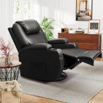 Mancave Rocking Recliner with Massage & Cup Holders