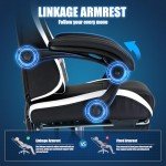 GTPLAYER Adjustable Gaming Chair with Footrest