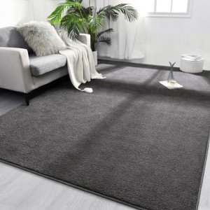 Dark Grey Super Soft Memory Foam Area Rug