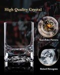 Hand Blown Crystal Whiskey Glasses - Set of 2