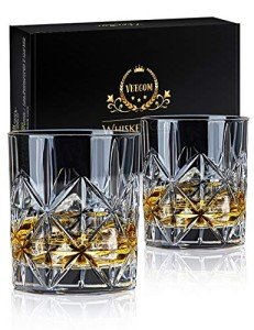 Whiskey Glass Set - 10oz Crystal Tumblers