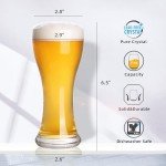 YIBEZ Pilsner Beer Glasses Set of 2