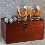 Personalized Whiskey Glass Set - 4 Unique Designs