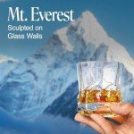 Everest Bourbon Glasses Set - Mountains Theme