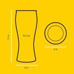 Set of 4 Classic Beer Pint Glasses